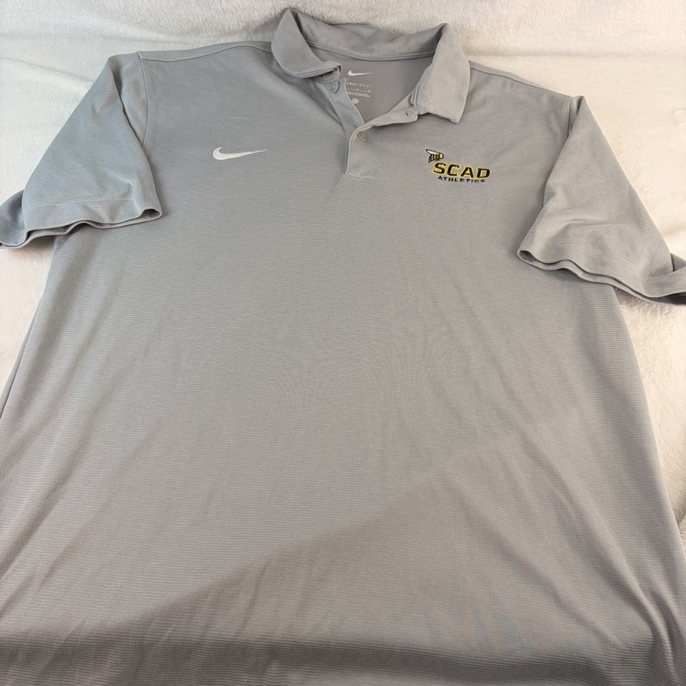 Men's Nike Dri-FIT SCAD Athletics Bees Polo Shirt Golf Performance Med Athletic